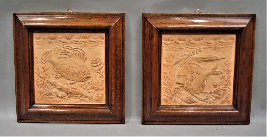19th pair of terracotta plaques