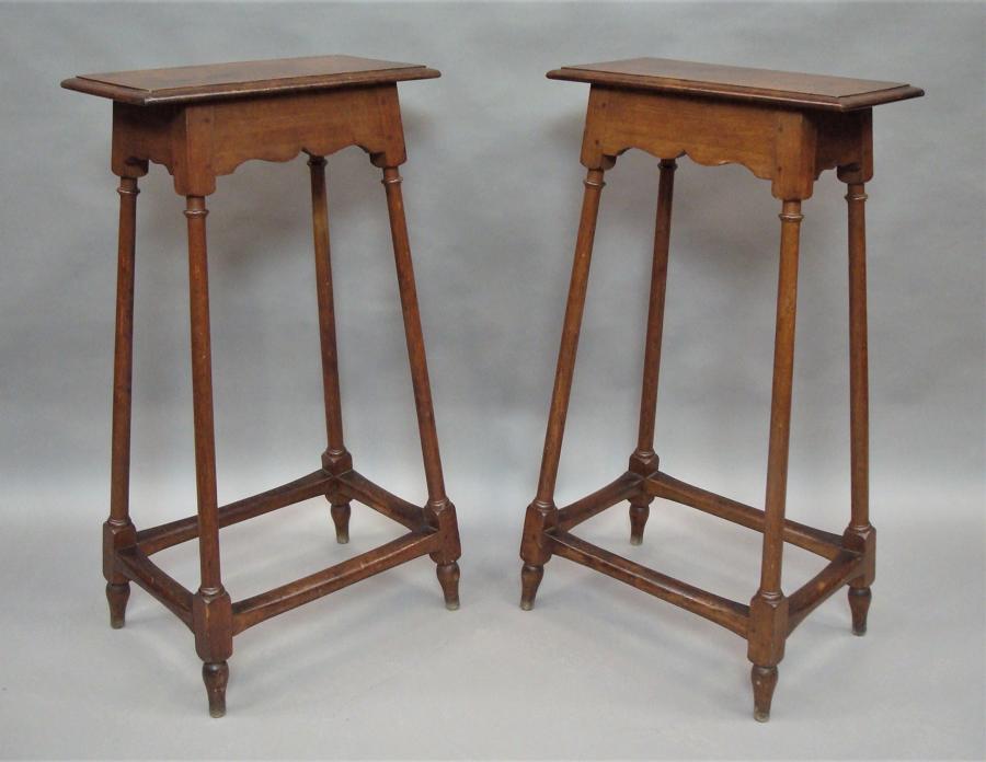 C19th pair of oak tables