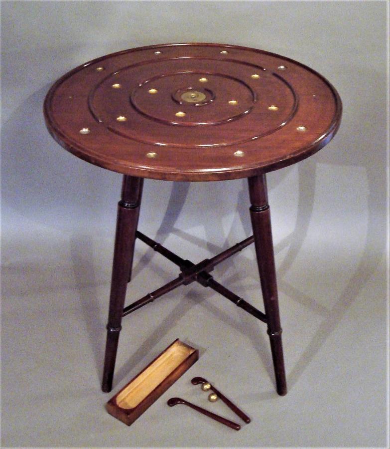 C19th mahogany golf game table