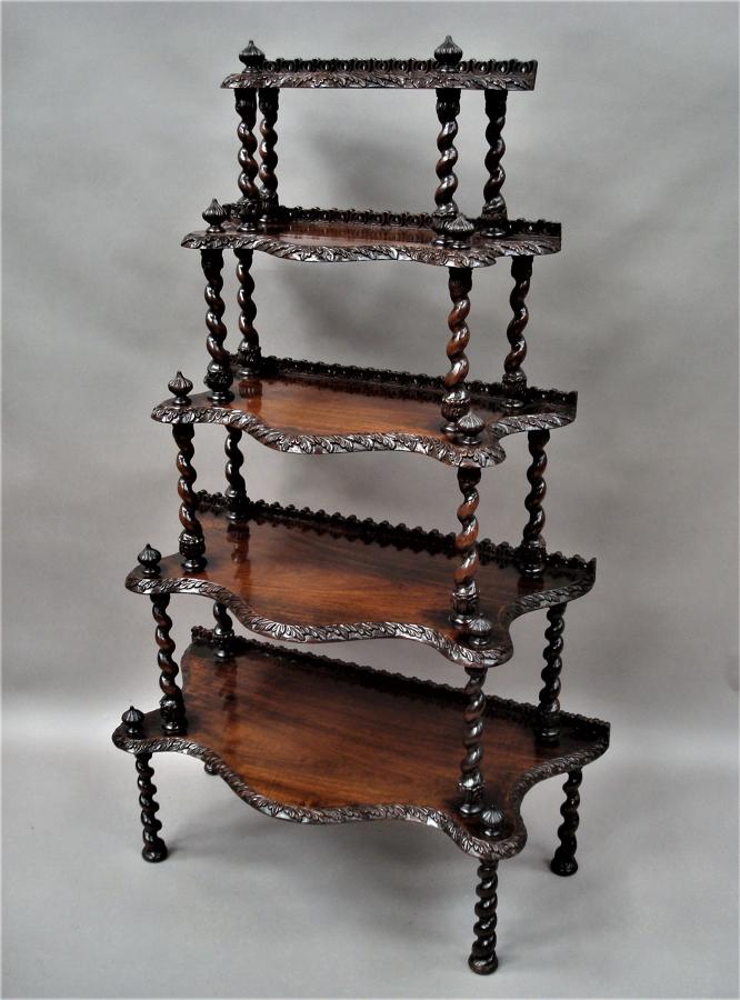 C19th Anglo Indian Padouk Whatnot