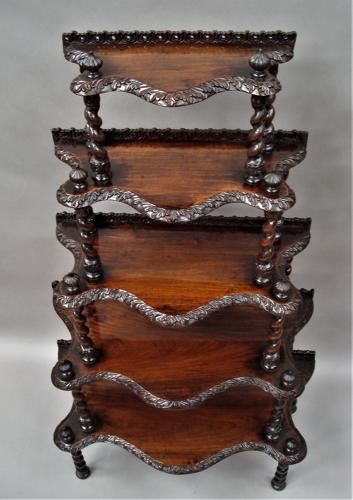 C19th Anglo Indian Padouk Whatnot