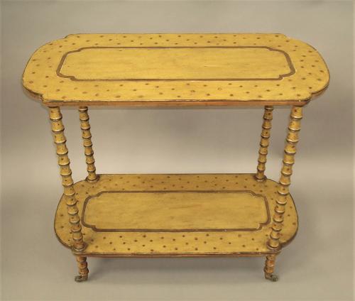 Regency painted faux bamboo centre table