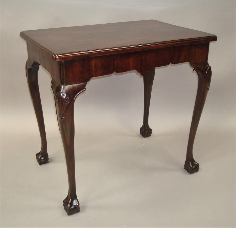 George II mahogany Irish centre table