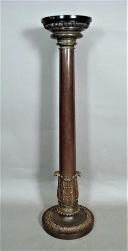 Regency neoclassical bronze column