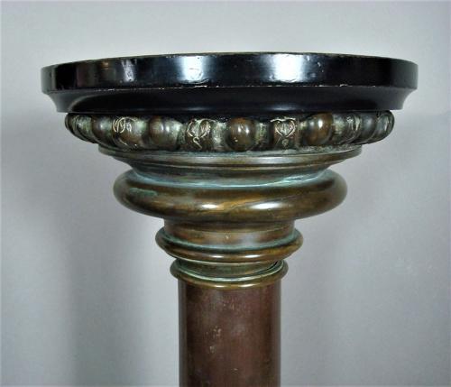 Regency neoclassical bronze column