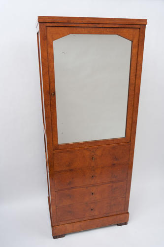 C19th North European amboyna bookcase