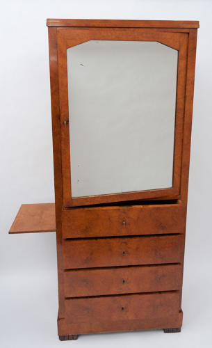 C19th North European amboyna bookcase