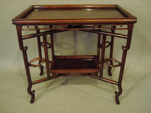 C19th Chinese Hongmu tray table
