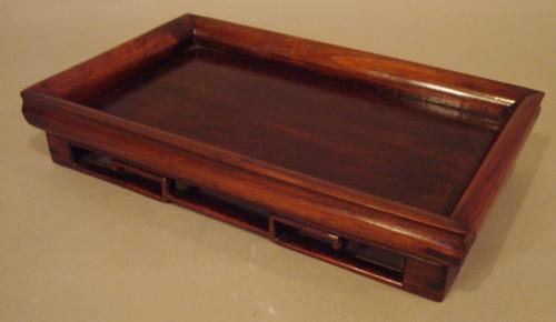 C19th Chinese Hongmu tray table