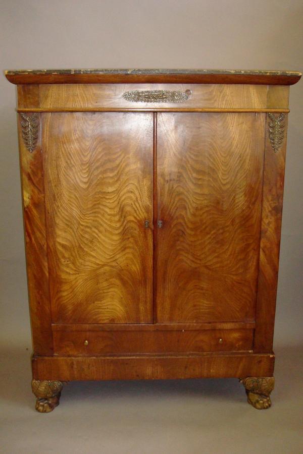 C19th mahogany side cabinet