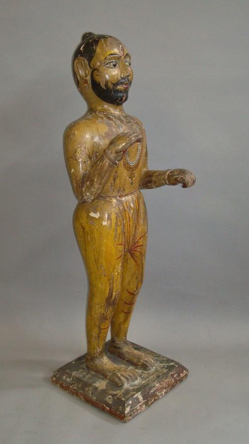 19th century carved Indian figure