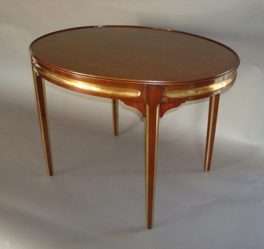 20th century oval low occasional table
