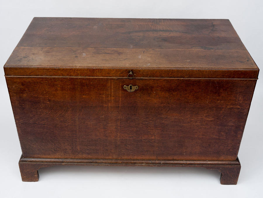 George II country house oak silver chest