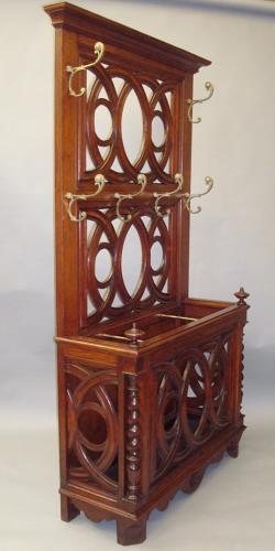 19th Century Oak Hall Stand
