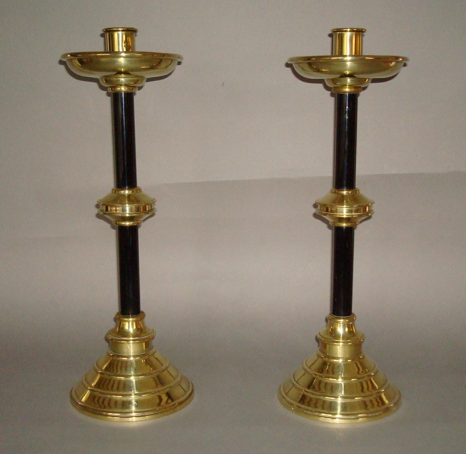 C19th pair of candlesticks
