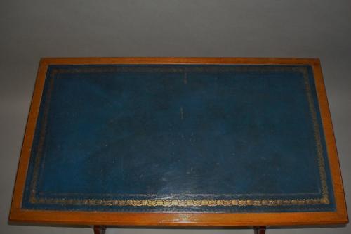 C19th walnut writing table stamped Gillows