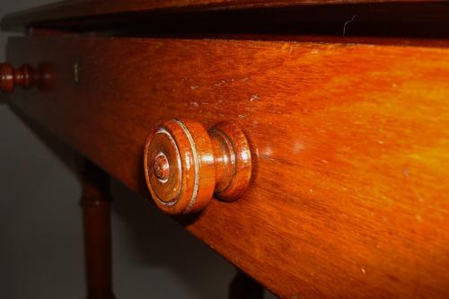 C19th walnut writing table stamped Gillows