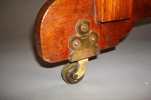C19th walnut writing table stamped Gillows