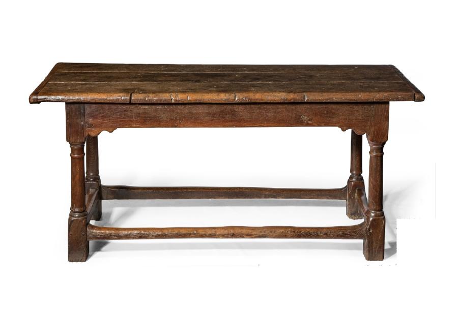 C17th oak refrectory table