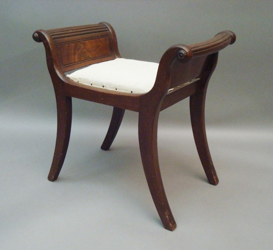 Regency mahogany small stool