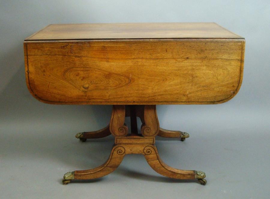 Regency rosewood sofa table