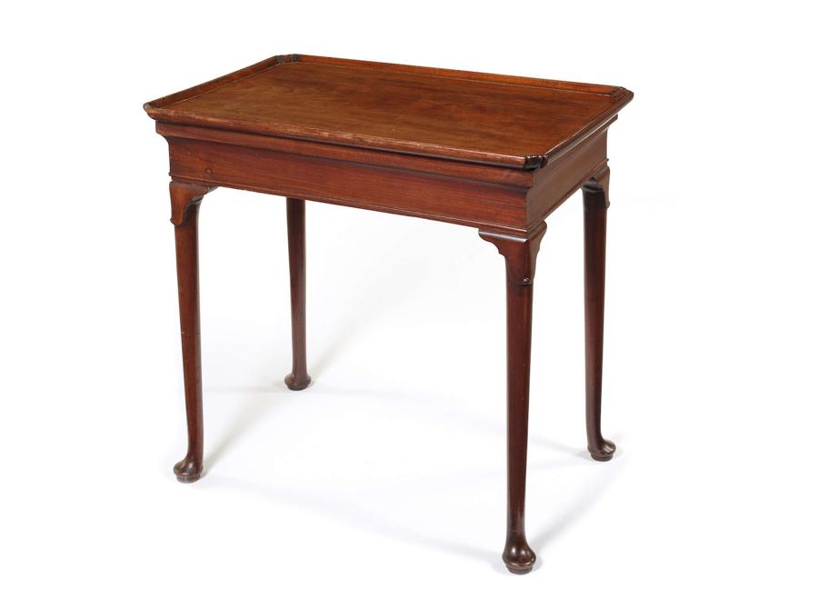 George II mahogany silver table