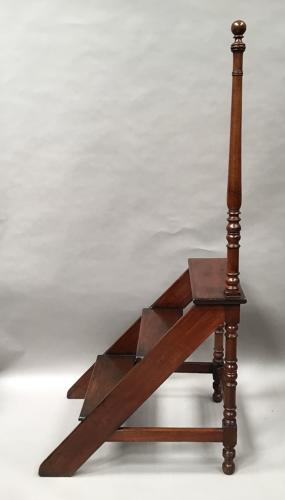 Regency set of mahogany library steps