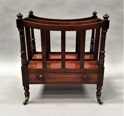 Regency mahogany dish top canterbury