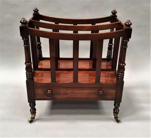 Regency mahogany dish top canterbury