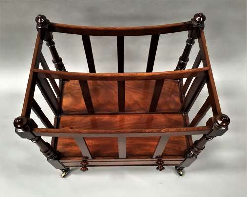 Regency mahogany dish top canterbury