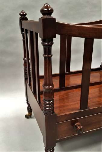 Regency mahogany dish top canterbury