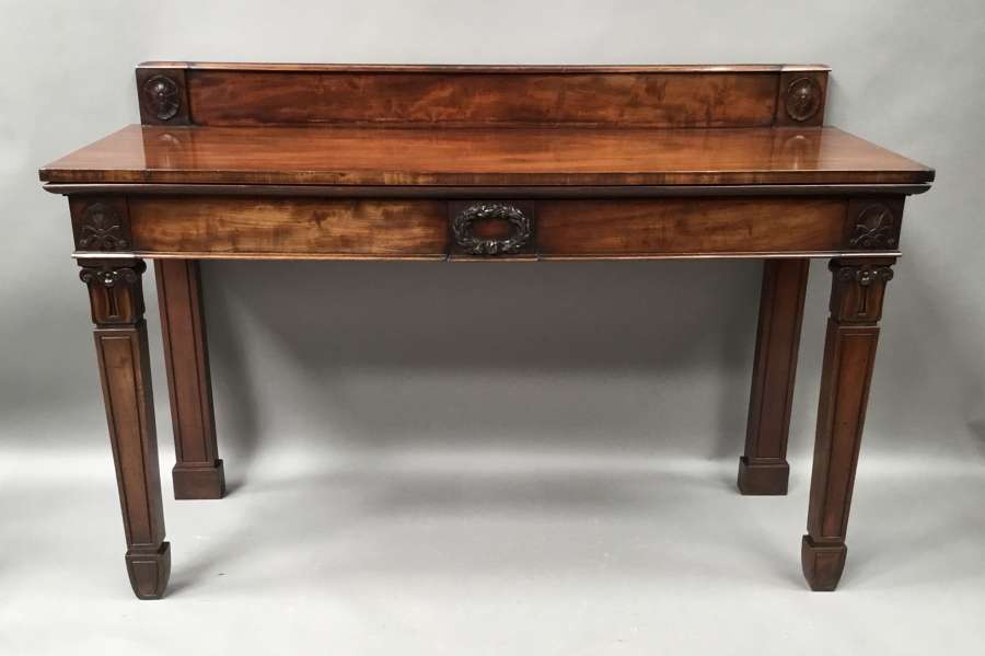 Regency mahogany neoclassical side / serving table