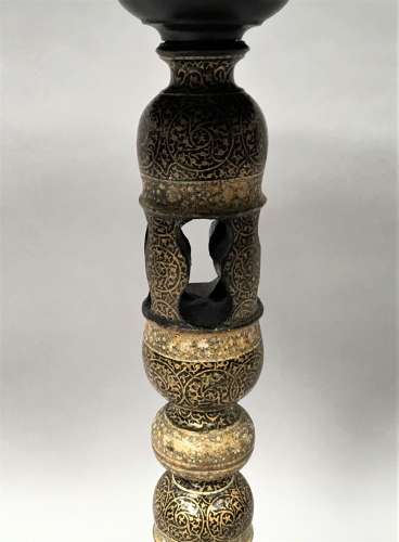 Late C19th Kashmir table with fine detailed paintwork