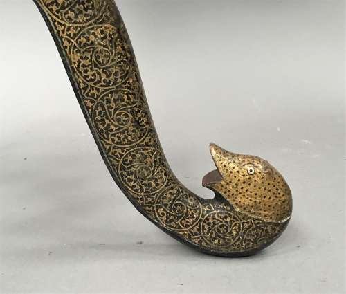 Late C19th Kashmir table with fine detailed paintwork