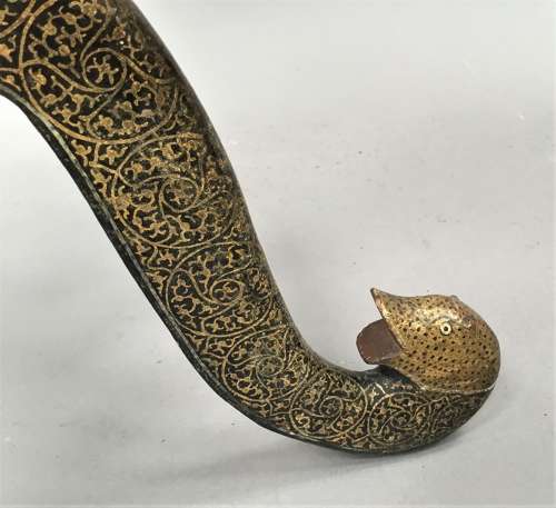 Late C19th Kashmir table with fine detailed paintwork