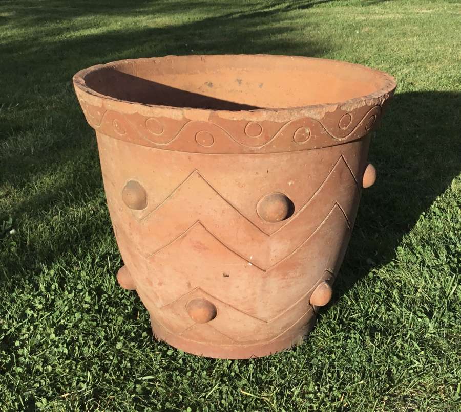 Early C20th Arts and Crafts terracotta pot / jardiniere