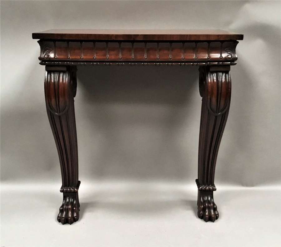 Regency mahogany console table