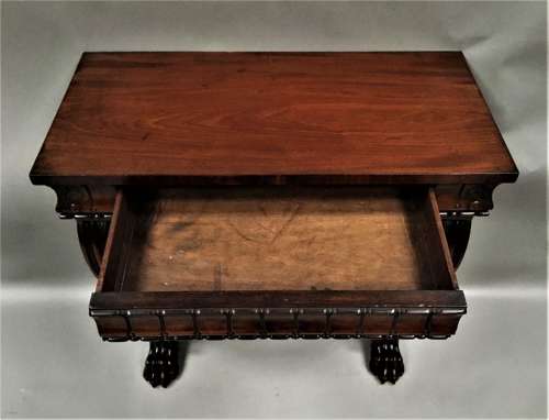 Regency mahogany console table