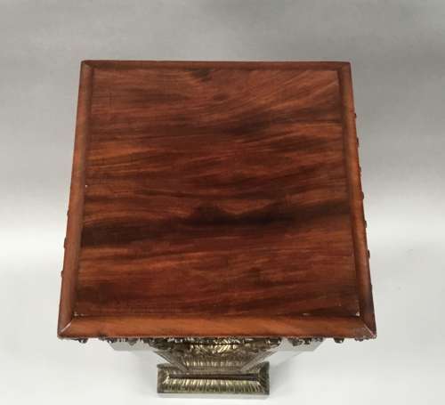 C19th neoclassical mahogany pedestal