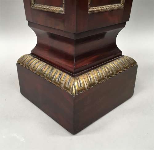 C19th neoclassical mahogany pedestal
