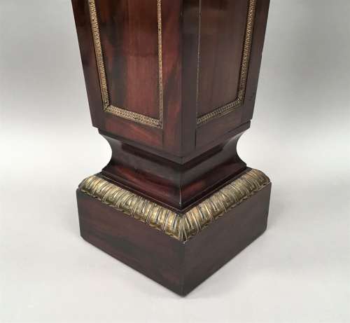 C19th neoclassical mahogany pedestal