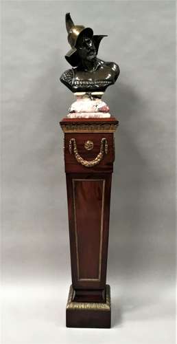 C19th neoclassical mahogany pedestal