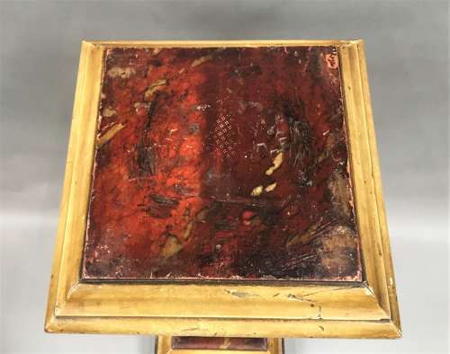 Regency simulated marble pedestal