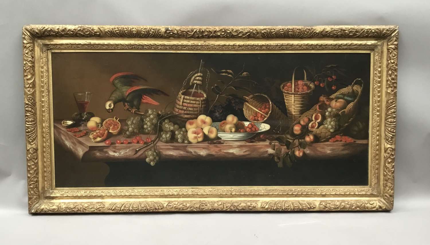Large C19th still life oil painting