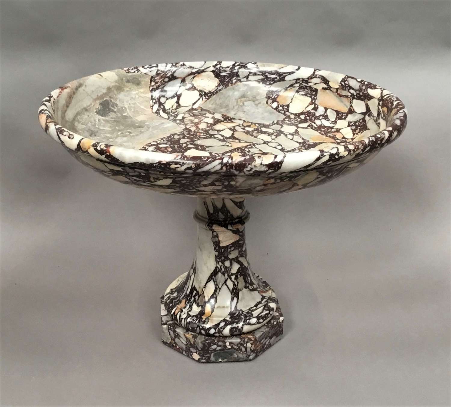 C19th neoclassical marble tazza / urn