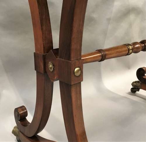 Smart Regency rosewood brass mounted centre table