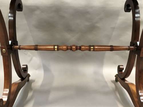 Smart Regency rosewood brass mounted centre table