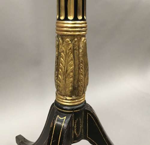 Regency lacquered 'Brighton Pavilion' torchere stand