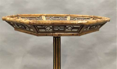 Regency lacquered 'Brighton Pavilion' torchere stand