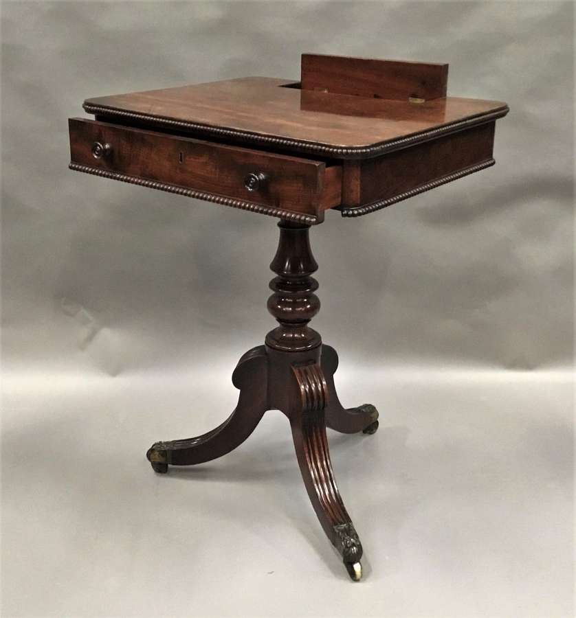 Regency Gillow mahogany writing / occasional table
